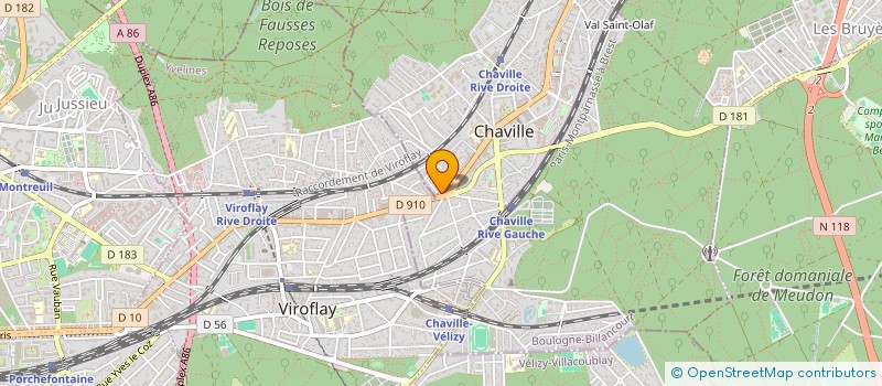 localisation de l'entreprise SOC PARISIENNE ENTRETIEN RENOVATION à CHAVILLE