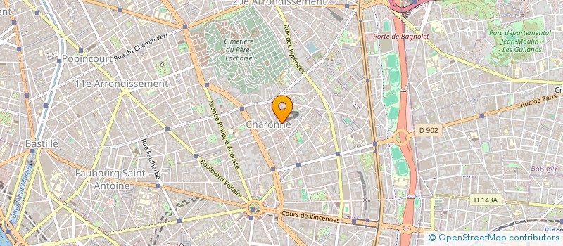 localisation de l'entreprise SOC PARISIENNE MIROI BATIMENT  PARIS