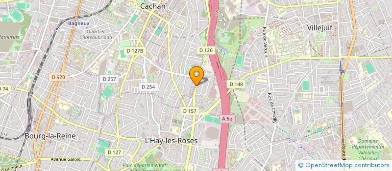 localisation de l'entreprise SOC PARISIENNE TAILLE PIERRE TRAVAUX PUB à CACHAN