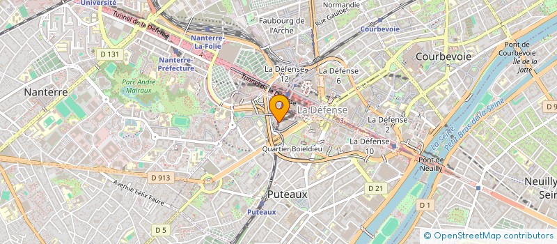 localisation de l'entreprise SOC PARKING SOUTERRAIN 8EME ARRONDT  PUTEAUX