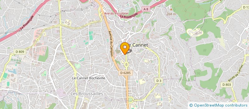 localisation de l'entreprise SOC PART FLOJEM à LE CANNET