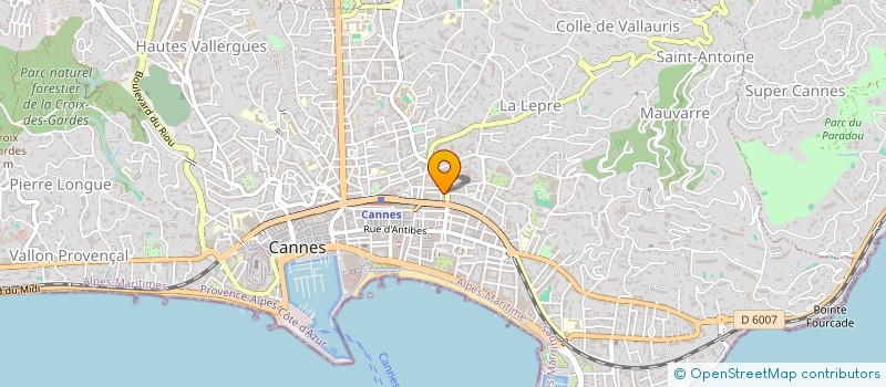 localisation de l'entreprise SOC PART OLIVIA à CANNES