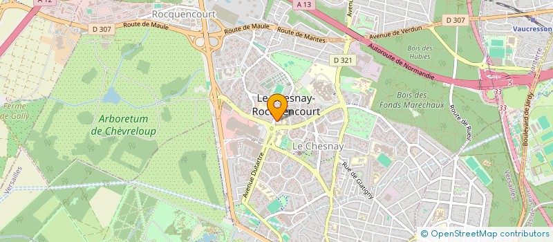 localisation de l'entreprise SOC PARTICIP CTR COMMERCIAUX EVRY 2  LE CHESNAY-ROCQUENCOURT