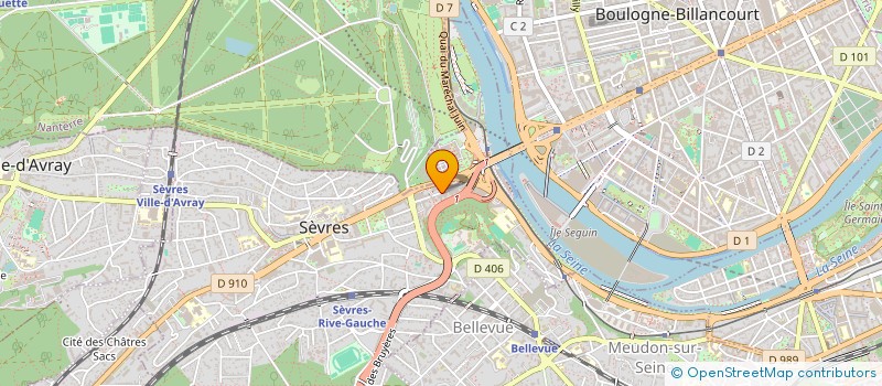 localisation de l'entreprise SOC PARTICIPATION PROMOTION IMMOBILIERE à SEVRES