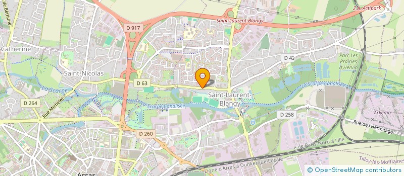 localisation de l'entreprise SOC PASCAL NOE ELECTRIQUE  SAINT-LAURENT-BLANGY