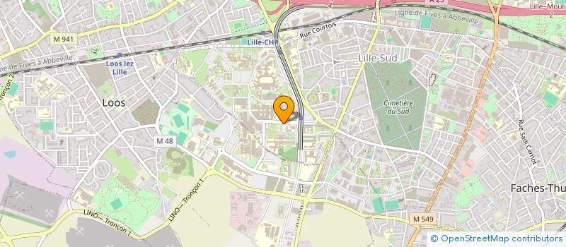 localisation de l'entreprise SOC PATHOLOGIE THORACIQUE NORD à LILLE