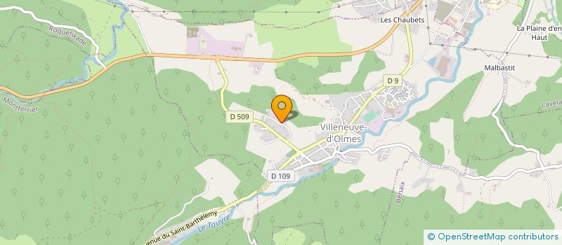 localisation de l'entreprise SOC PAUL LABROUSSE à VILLENEUVE D'OLMES