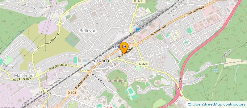 localisation de l'entreprise SOC PAULETTE KAGAN ET CIE à FORBACH