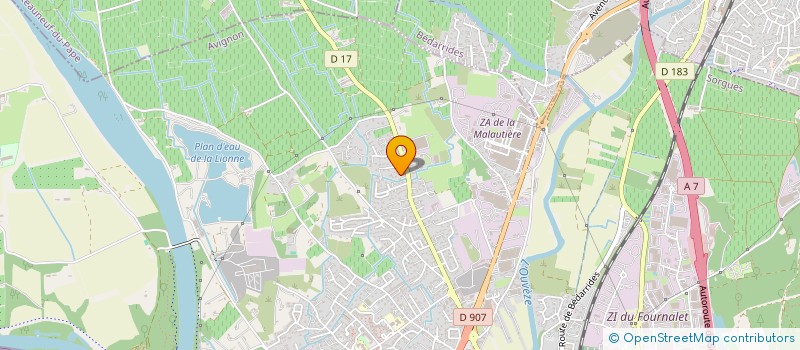 localisation de l'entreprise SOC PAULIN  SORGUES