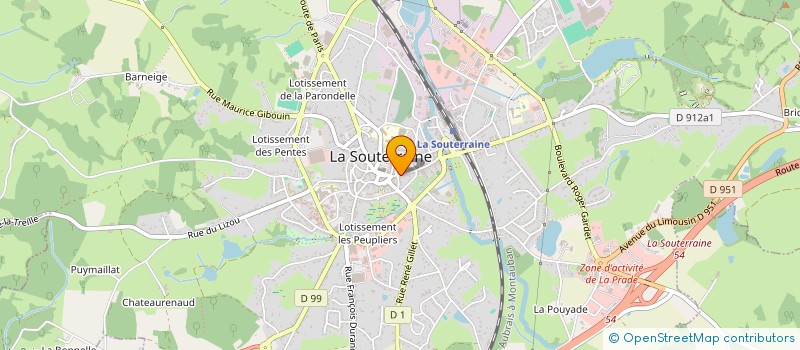 localisation de l'entreprise SOC PECHE LA SEDELLE à LA SOUTERRAINE