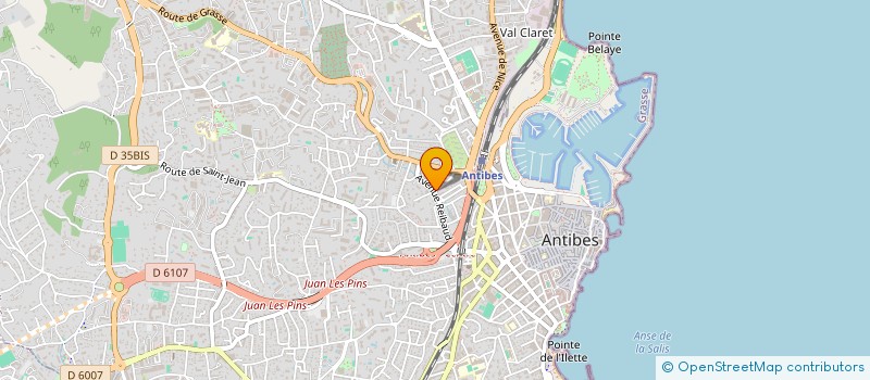 localisation de l'entreprise SOC PEINTURE ET RAVALEMENT  ANTIBES