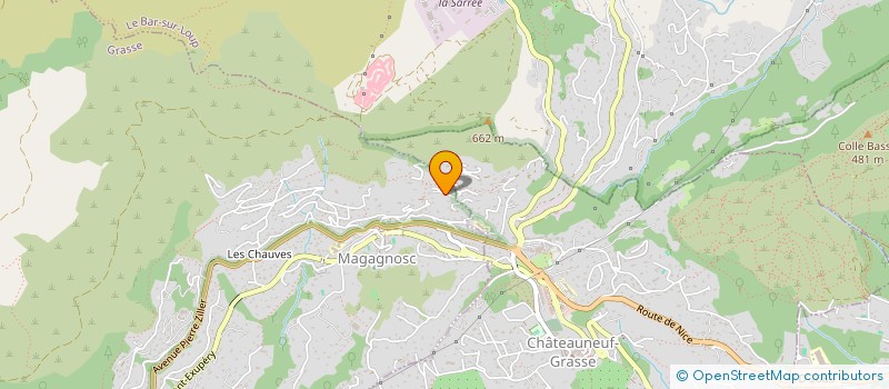 localisation de l'entreprise SOC PENSION URBAN à CHATEAUNEUF-GRASSE