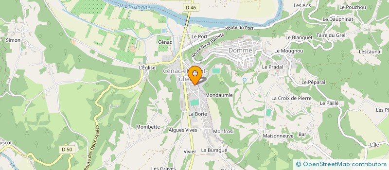 localisation de l'entreprise SOC PERIG DISTRIBUTION CEMACOISE à CENAC ET SAINT JULIEN