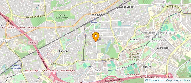 localisation de l'entreprise SOC PESSACAISE BOULANGERIE PATISSERIE  PESSAC