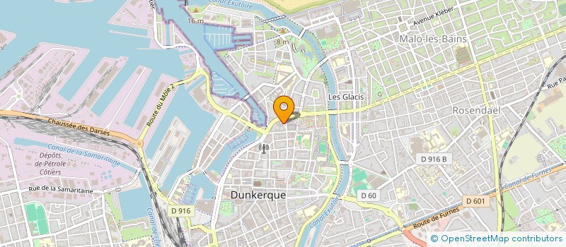 localisation de l'entreprise SOC PHILIPPE LOOTEN ET CIE à DUNKERQUE