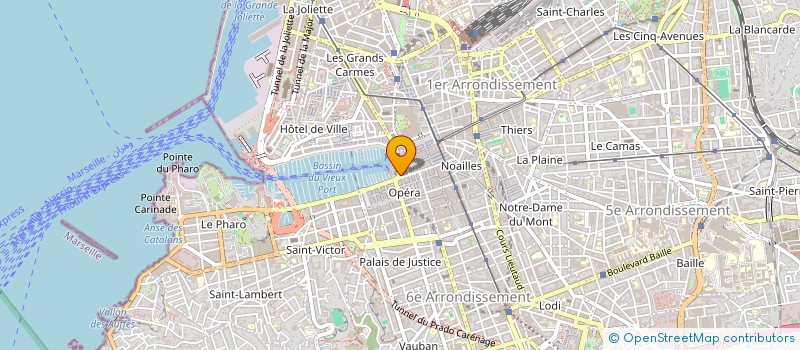 localisation de l'entreprise SOC PHOCEENNE DE RESTAURATION LE QUAI à MARSEILLE