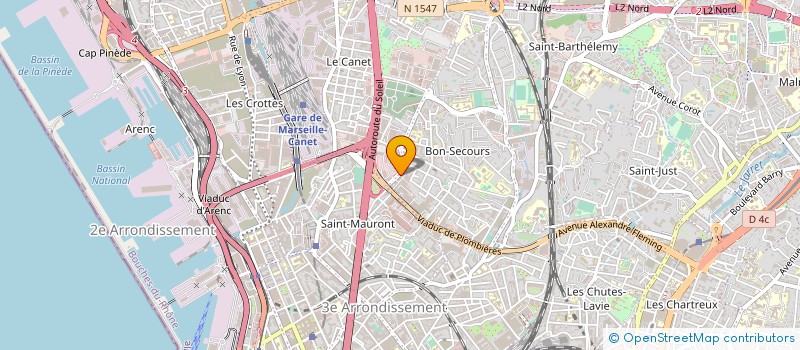 localisation de l'entreprise SOC PHOCEENNE DISTRIBUTION DIFFUSION à MARSEILLE