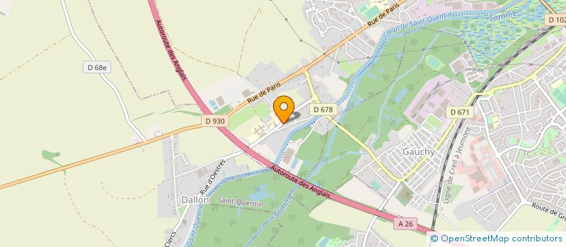 localisation de l'entreprise SOC PICARDE DISTR EMBALLAGE PU à SAINT-QUENTIN