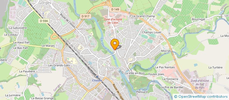 localisation de l'entreprise SOC PIERRE ROUSSEL à CLISSON