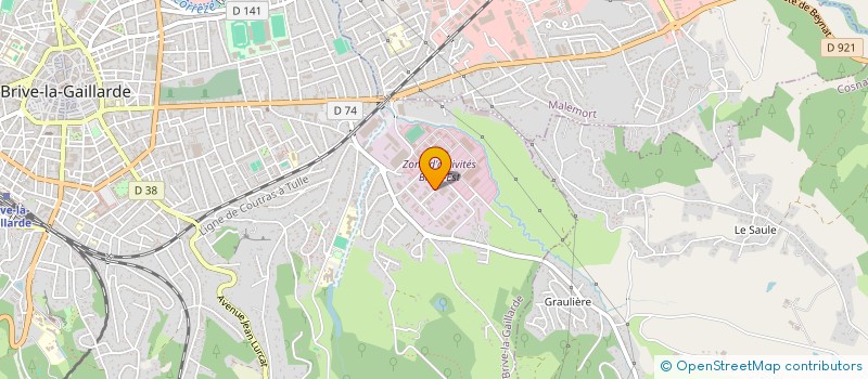 localisation de l'entreprise SOC PIRAULT PENAUD à BRIVE-LA-GAILLARDE