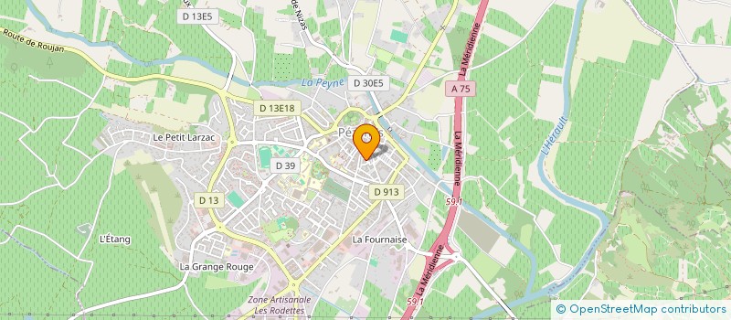 localisation de l'entreprise SOC PISCENOISE CONSTRUCT à PEZENAS