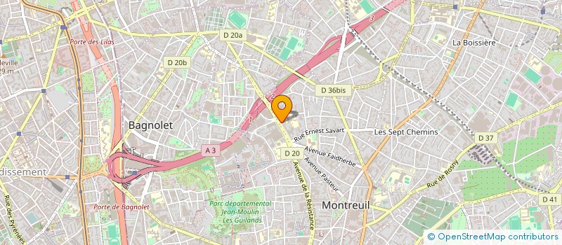 localisation de l'entreprise SOC PLASTHERM à MONTREUIL