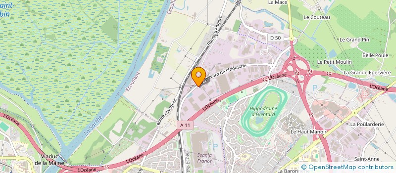 localisation de l'entreprise SOC PLASTI TEMPLE  ECOUFLANT