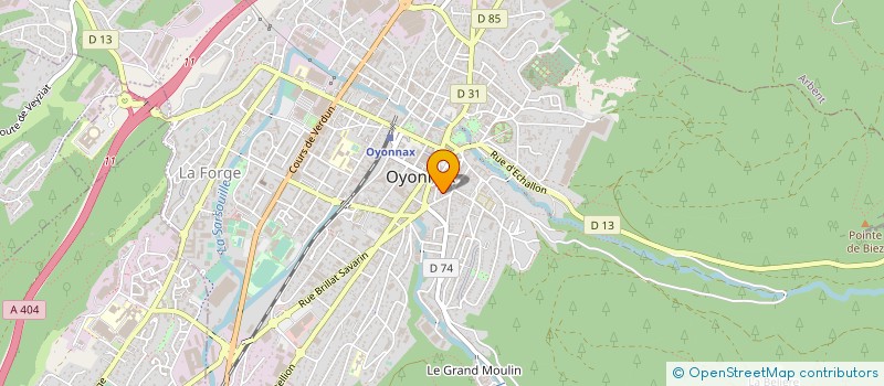 localisation de l'entreprise SOC PLASTIQUES PROGRES à OYONNAX