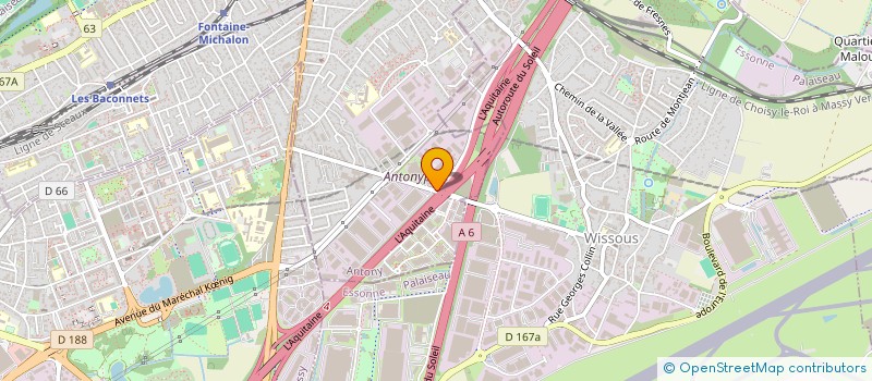 localisation de l'entreprise SOC PLATEAUX 91 à ANTONY