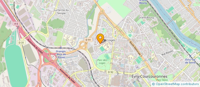 localisation de l'entreprise SOC PLOMBERIE ARTISANALE & TECHNIQUE à EVRY-COURCOURONNES