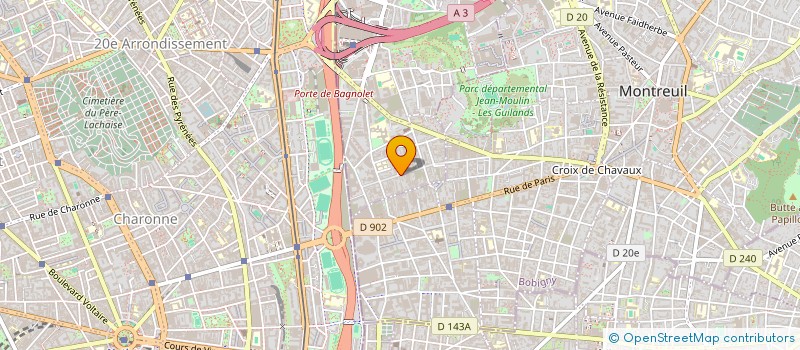 localisation de l'entreprise SOC PLOMBERIE ELECTRICITE CARRELAGE à BAGNOLET
