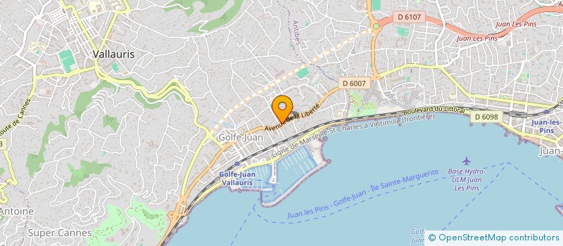 localisation de l'entreprise SOC PLOMBERIE LERTOLA à VALLAURIS
