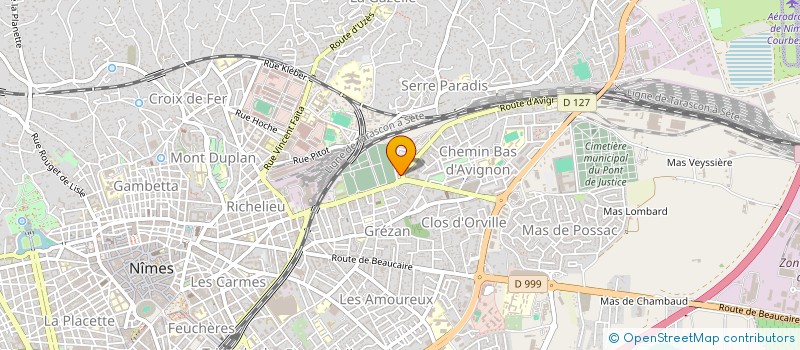 localisation de l'entreprise SOC PNEUS MARIOTTI à NIMES