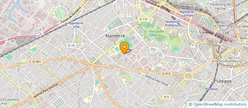 localisation de l'entreprise SOC POLYNESIENNE SERVICE & PARTICIPATION  NANTERRE