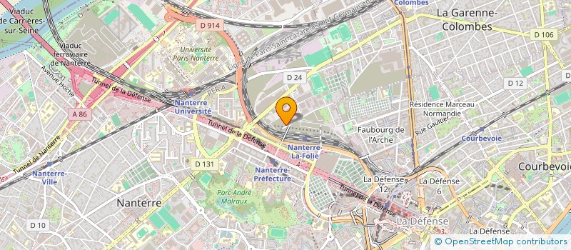 localisation de l'entreprise SOC POLYSERVICE à NANTERRE