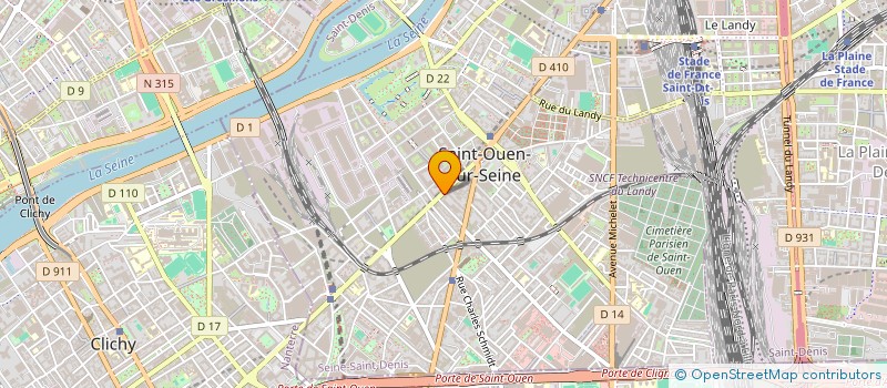 localisation de l'entreprise SOC POUR L'AMELIORATION DE L'HABITAT  SAINT-OUEN-SUR-SEINE