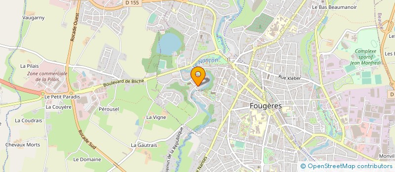 localisation de l'entreprise SOC PRAIRIE DE LA ROCHE  FOUGERES