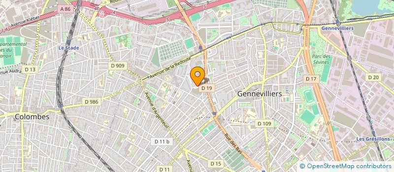 localisation de l'entreprise SOC PRESSING DES COURTILLES à ASNIERES-SUR-SEINE