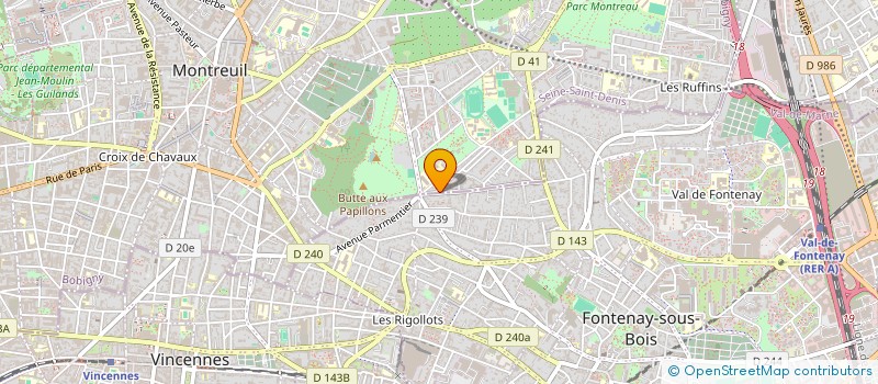 localisation de l'entreprise SOC PRESTATION ELECTRIC BATIMENT INDUSTR à MONTREUIL