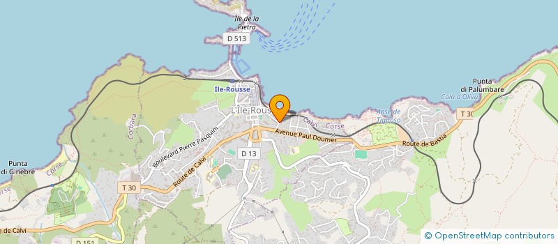 localisation de l'entreprise SOC PRESTATIONS HOTELIERES BALAGNE à L'ILE ROUSSE