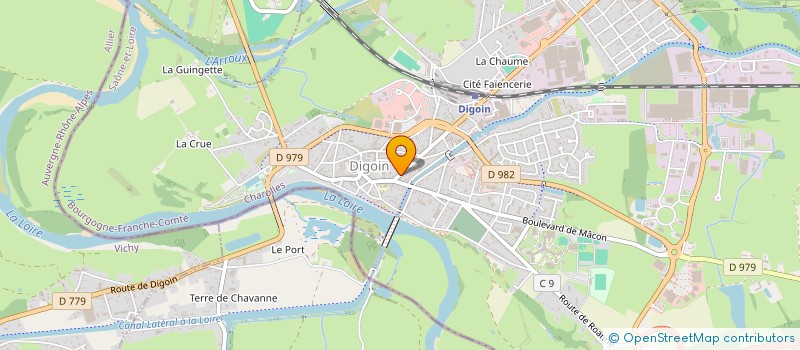 localisation de l'entreprise SOC PRIVEE D'INTERVENTION ET DE SERVICE à DIGOIN
