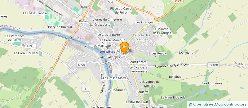 localisation de l'entreprise SOC PRIVEE GARDIEN ACTION SECURITE à DESCARTES