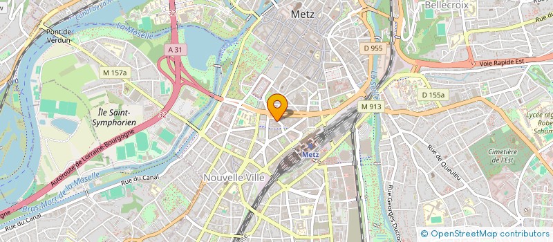 localisation de l'entreprise SOC PROD METALLURG DE L EST à METZ
