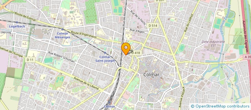 localisation de l'entreprise SOC PROD SURGELES L KLOTZ CIE  COLMAR