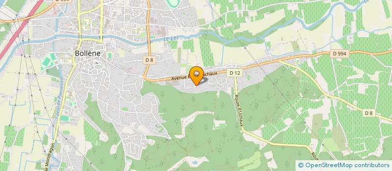localisation de l'entreprise SOC PRODUIT REFRACTAI BOLLENE VALABREGUE à BOLLENE