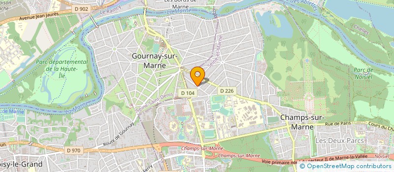 localisation de l'entreprise SOC PROF DU BAT ET SCE à CHAMPS-SUR-MARNE