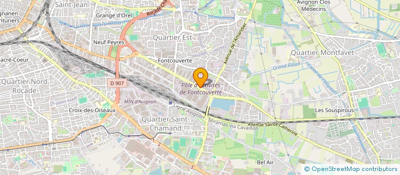 localisation de l'entreprise SOC PROFES PROMAFIX  AVIGNON