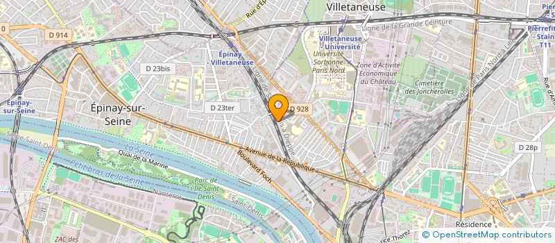 localisation de l'entreprise SOC PROFESSIONNELLE BATIMENT PROJECTION à EPINAY-SUR-SEINE