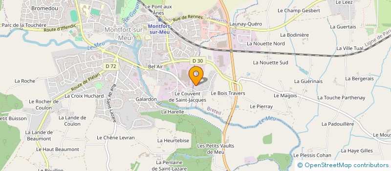localisation de l'entreprise SOC PROGRAMMATION INFORM PROFES LIBERALE à MONTFORT-SUR-MEU