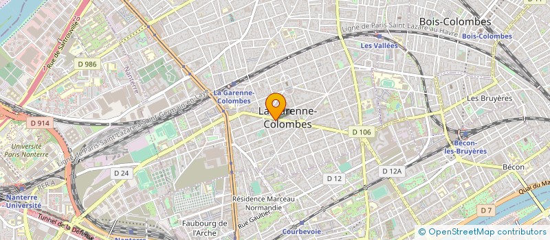 localisation de l'entreprise SOC PROMEFA  LA GARENNE-COLOMBES